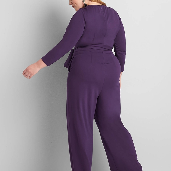 Lane Bryant Purple Jumpsuit Size 14/16W NWT - Picture 4 of 7
